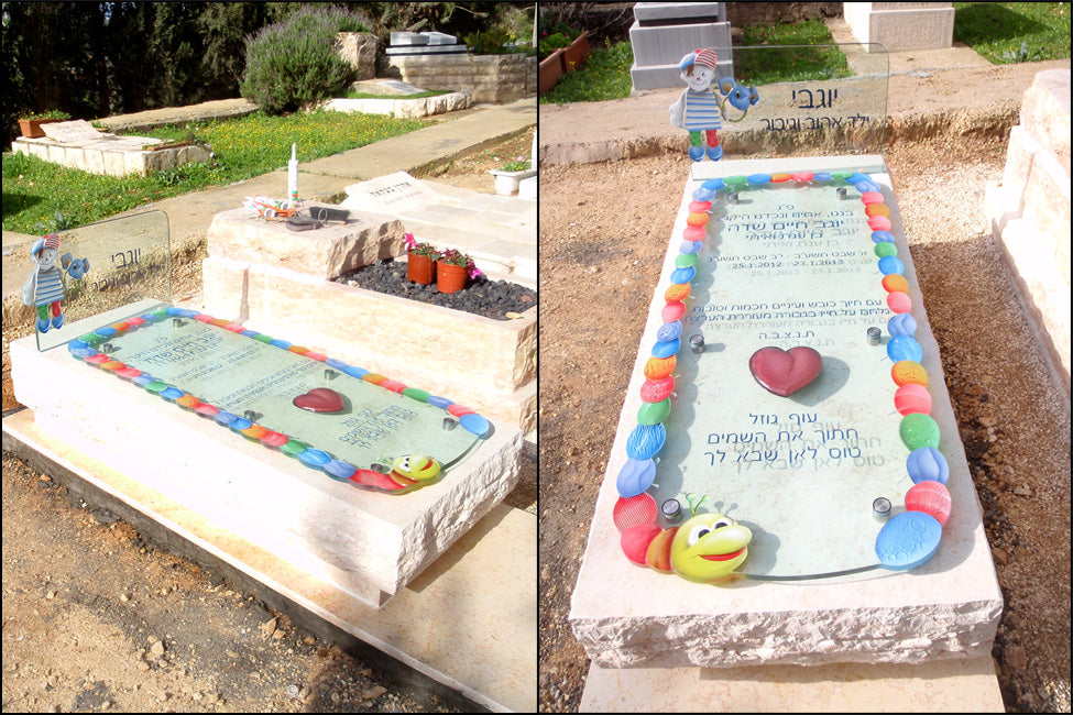 זכוכית מצבות מיוחדות - מצבות אומנותיות