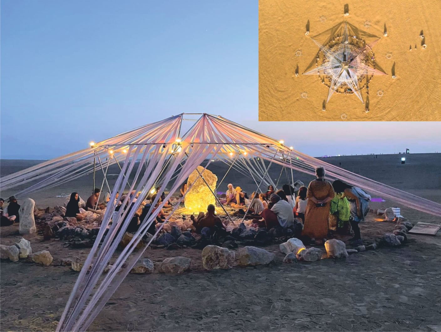 "עמדת טעינה אנרגנטית” RE-CHARGE" –" "הטמפל" מוצג מרכזי במידברן 2021